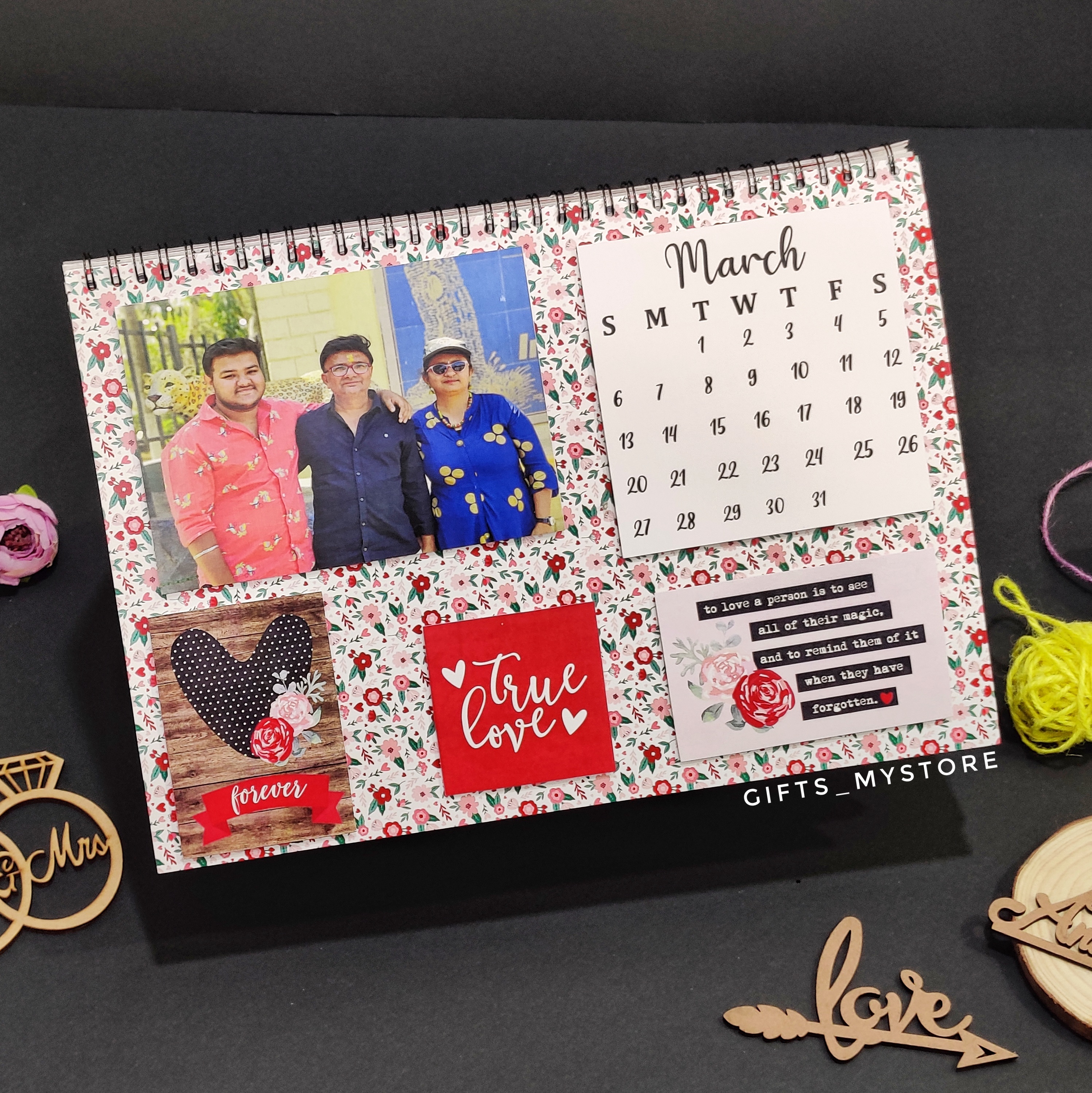 LOVE THEME CALENDER